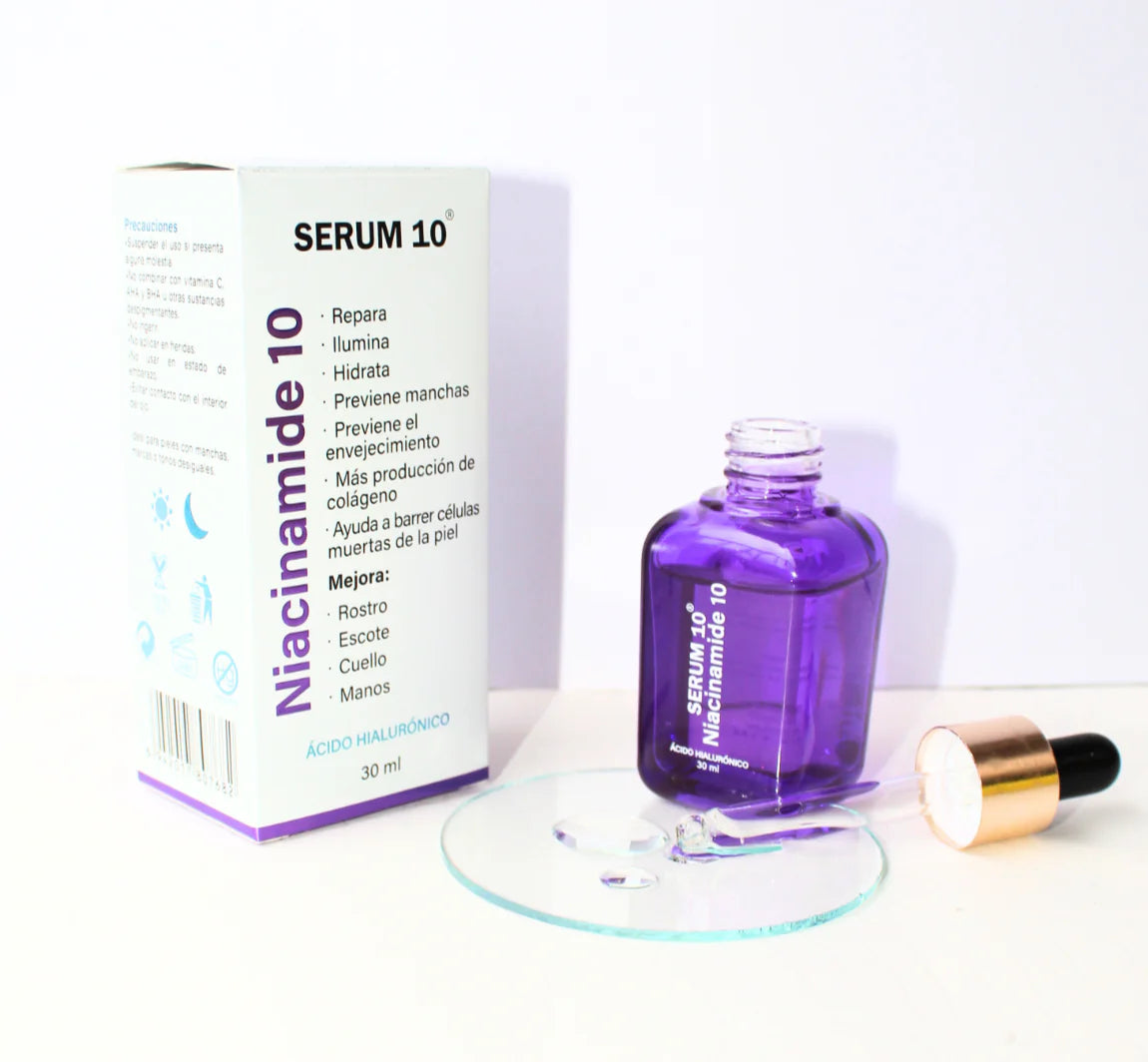 Serum 10® con Ácido Hialurónico – Piel Rejuvenecida, Radiante y Sin Imperfecciones