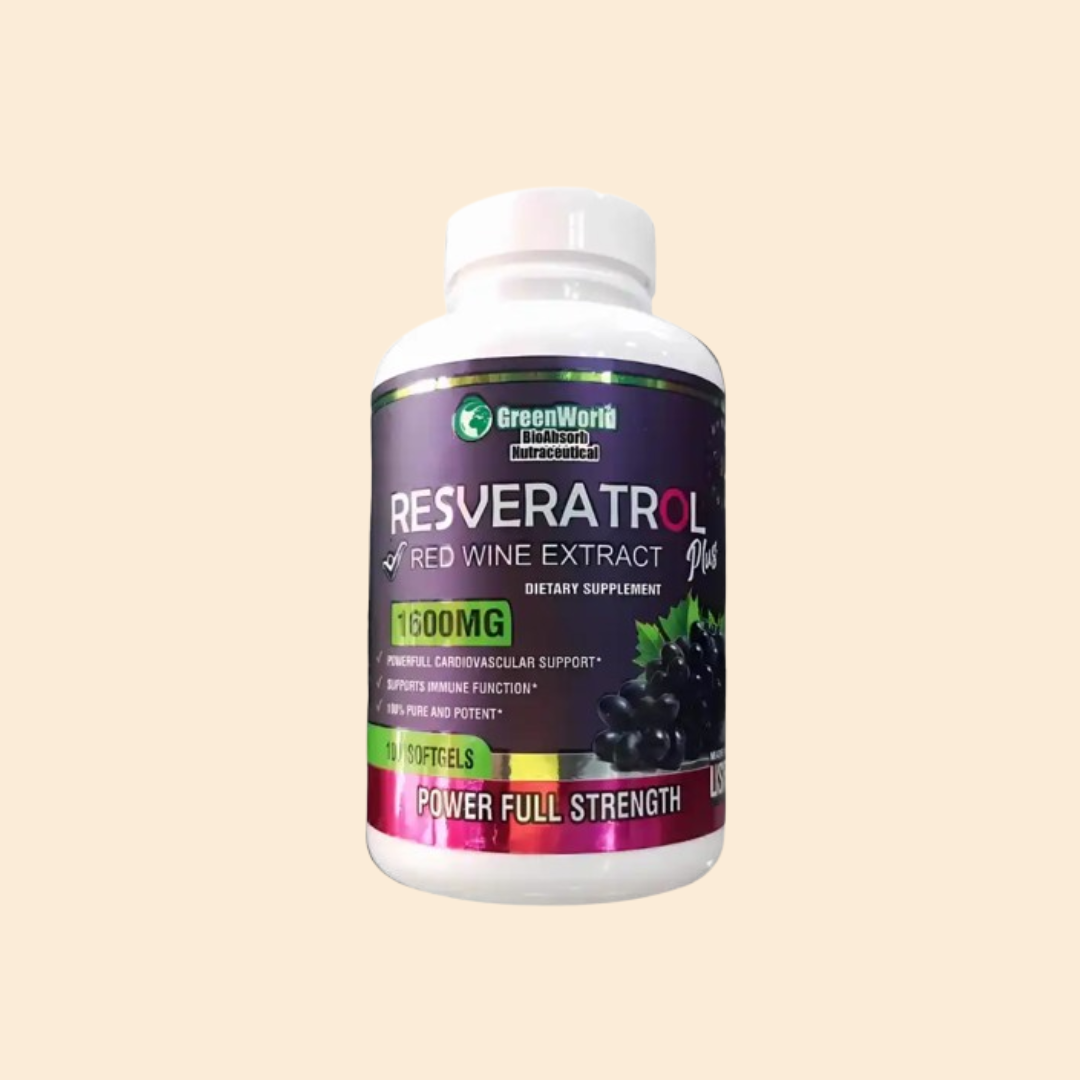 ENERGÍA RESVERATROL – COMBATE EL ENVEJECIMIENTO Y FORTALECE TU SALUD CARDIOVASCULAR