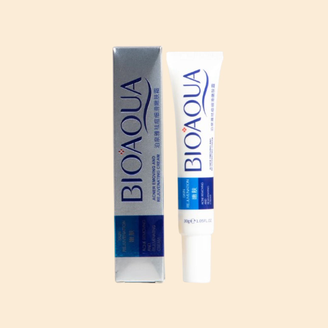 CREMA BIOAQUA PURE SKIN: PIEL LIBRE DE ACNÉ - ELIMINA ESPINILLAS, PUNTOS NEGROS Y CICATRICES