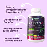 ENERGÍA RESVERATROL – COMBATE EL ENVEJECIMIENTO Y FORTALECE TU SALUD CARDIOVASCULAR