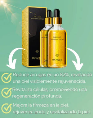 EXILIR SERUM DORADO 24K - REJUVENECE Y RENUEVA TU PIEL CON ORO PURO 24K ANTIARRUGAS